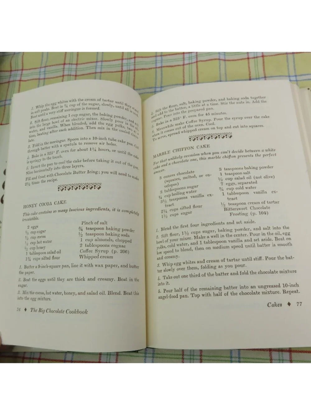 The Big Chocolate Cookbook 1968 1st Edition Gertrude Parke Vintage Dessert
